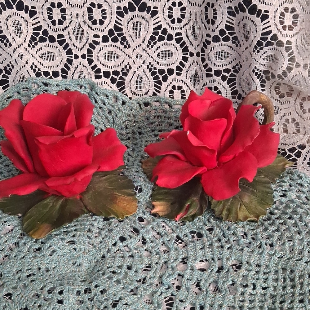 Charming Red Rose Decorative Accents